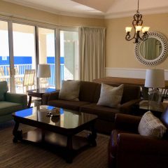 Living Room and Dining Area with balcony access