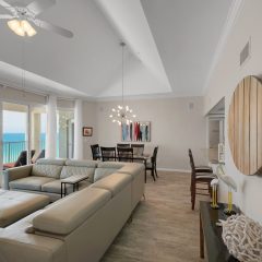 Living Room and Dining Area as seen from Master Bedroom Entrance