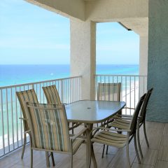 Balcony table with seating for 6