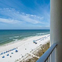 West view of beach as seen from balcony