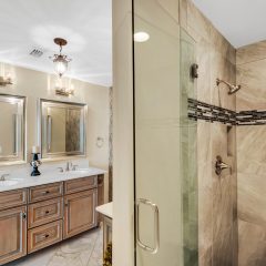 Master suite walk-in shower