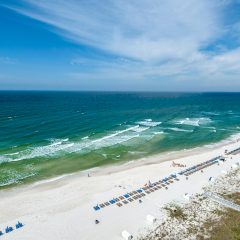 West view of beach