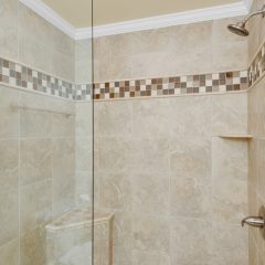 Guest bath walk-in shower